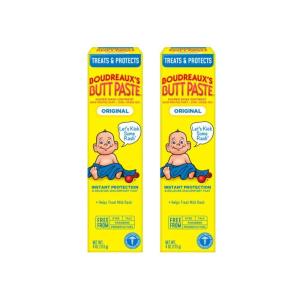 imageBoudreauxs Butt Paste Diaper Rash Ointment vJBQdk Original  Contains 16 Zinc Oxide  Pediatrician Recommended  Paraben and PreservativeFree  2Pack 4 Ounce