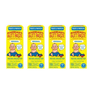 imageBoudreauxs Butt Paste Original Diaper Rash Cream Ointment for Baby 2 oz Tube Pack of 22 Ounce Pack of 4