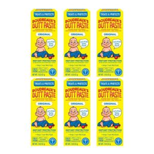 imageBoudreauxs Butt Paste Original Diaper Rash Cream Ointment for Baby 2 oz Tube Pack of 22 Ounce Pack of 6