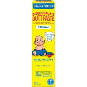 imageBoudreauxs Butt Paste Original Diaper Rash Cream Ointment for Baby 4 oz Tube