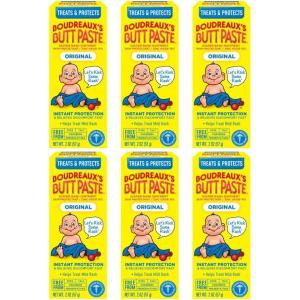 imageBoudreauxs Butt Paste Original Diaper Rash Ointment Tube 4 Oz2 Ounce Pack of 6
