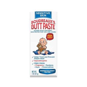 imageBoudreauxs Butt Paste Sensitive Skin Diaper Rash Ointment 2 oz Tube
