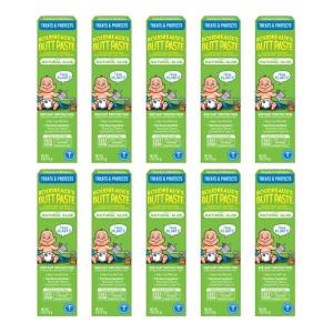 imageBoudreauxs Butt Paste with Natural Aloe Diaper Rash Cream Ointment for Baby 4 oz Tube Pack of 104 Ounce Pack of 10