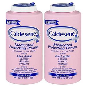 imageCaldesene Medicated Protecting Body Powder with Zinc Oxide and Cornstarch Talc Free 5 Oz5 Ounce Pack of 2