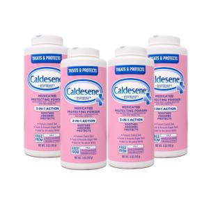 imageCaldesene Medicated Protecting Body Powder with Zinc Oxide and Cornstarch Talc Free 5 Oz5 Ounce Pack of 4
